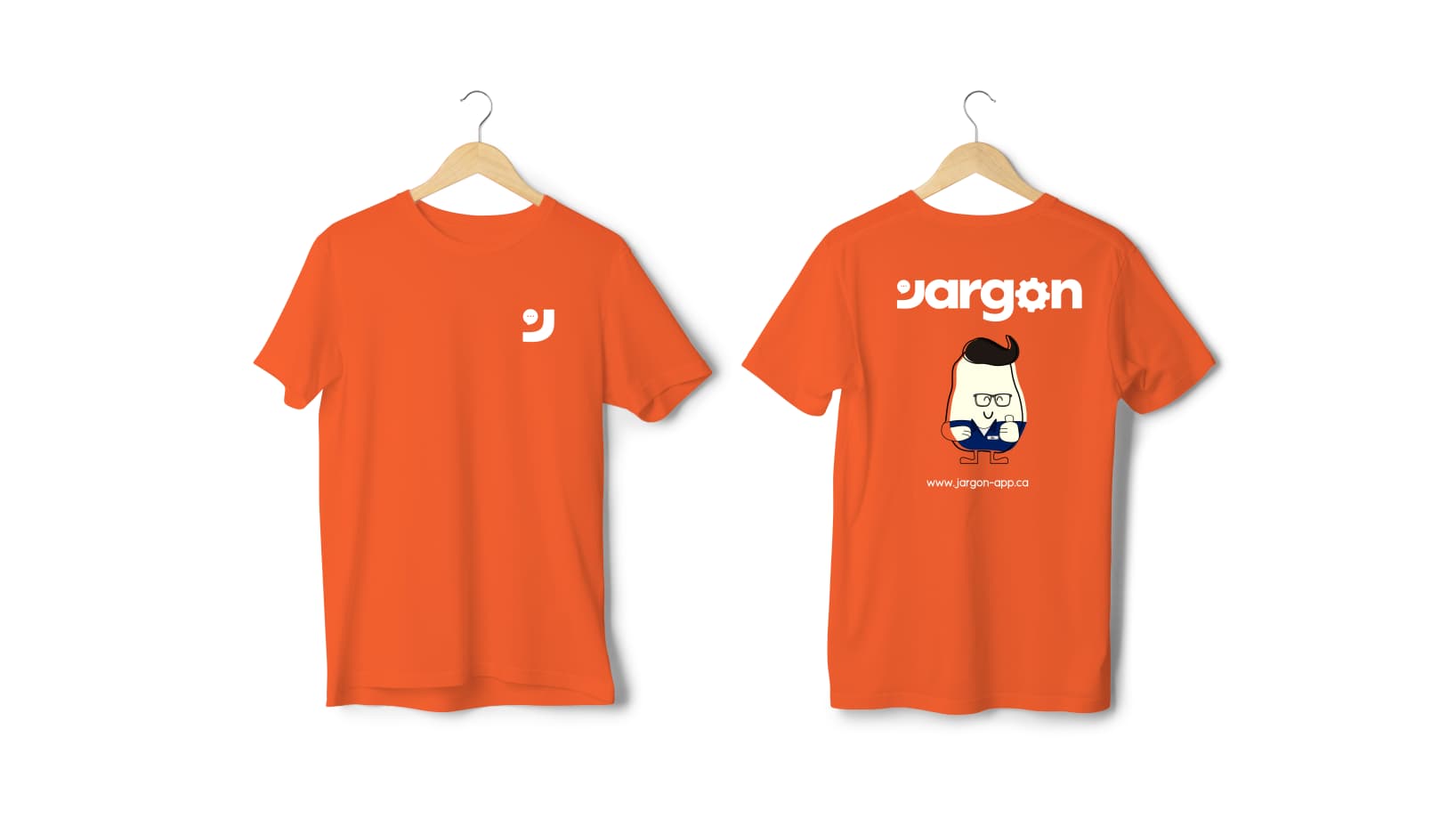 Jargon team shirt mockup — fold