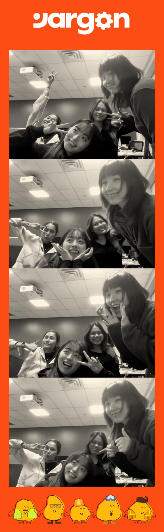 Showcase photobooth still — booth setup