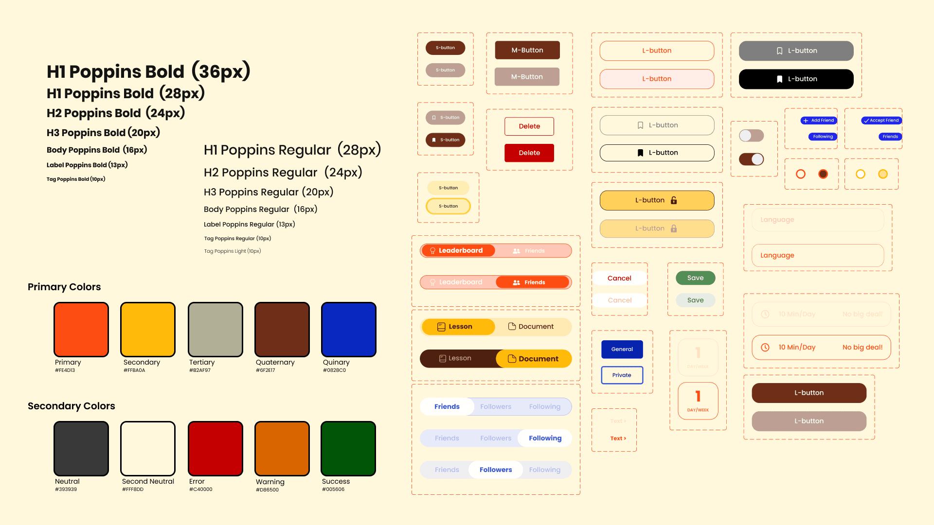 Jargon style guide: typography, colors, and UI components